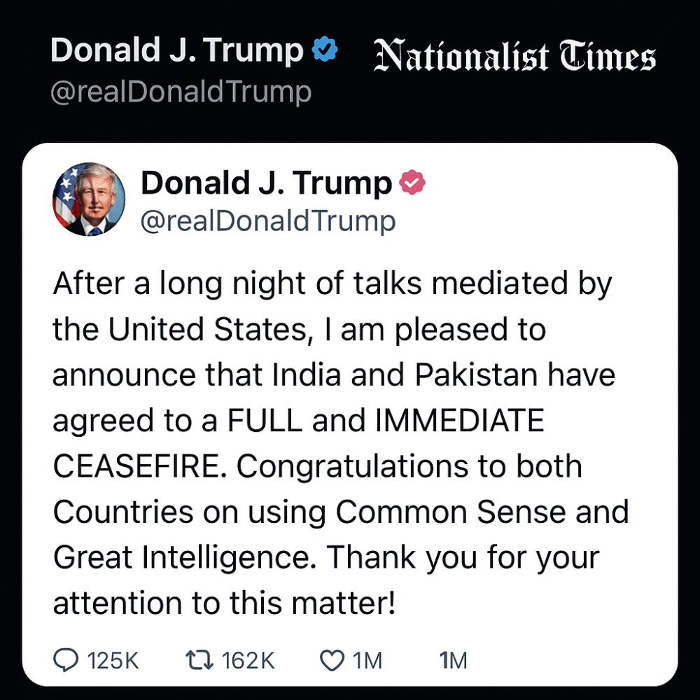 Donald Trump tweeted